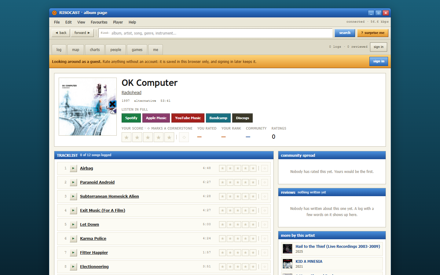 Risocast homepage